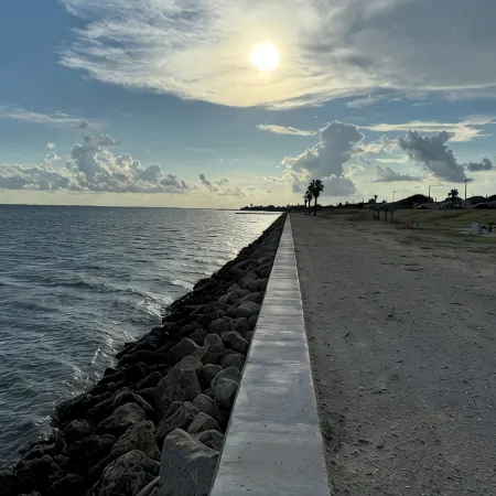Bay view fisherman's cottage. Located in Seadrift, near Port O' Connor, TX.