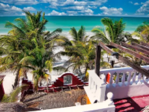 Beachfront Palapa in El Cuyo, Best Views