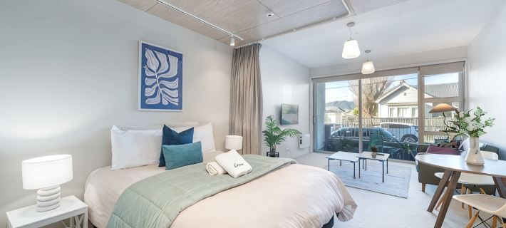 Petone Studio - Balcony, Bath Tub, Sleeps 2 Ξενοδοχεία στην πόλη Lower Hutt