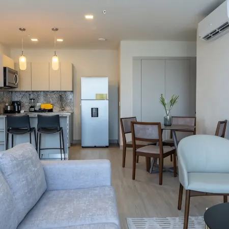 One Bedroom with partial Ocean and City View