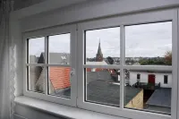 Studio with panoramic view, centrally located in d. Old town, quiet location with WLAN