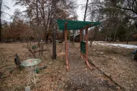 Cozy cabin with 1 bedroom and blow up hot tub & AC in soothing Necedah - Alppimaja