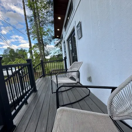 Layla Haus – Marion Tiny Home Fenced Yard Fire Pit