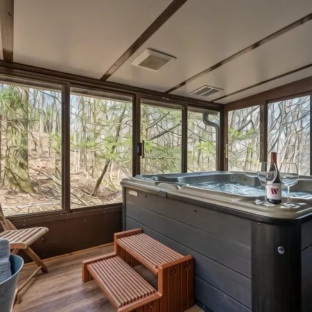 Ellijay Mountain View, Fireplace, Firepit, HotTub, Gameroom, Grill & Shared Pool