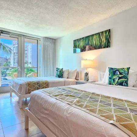Luana Waikiki Hotel & Suites 119-Modern Waikiki Studio,2 Beds,AC,WiFi,Pool & Gym