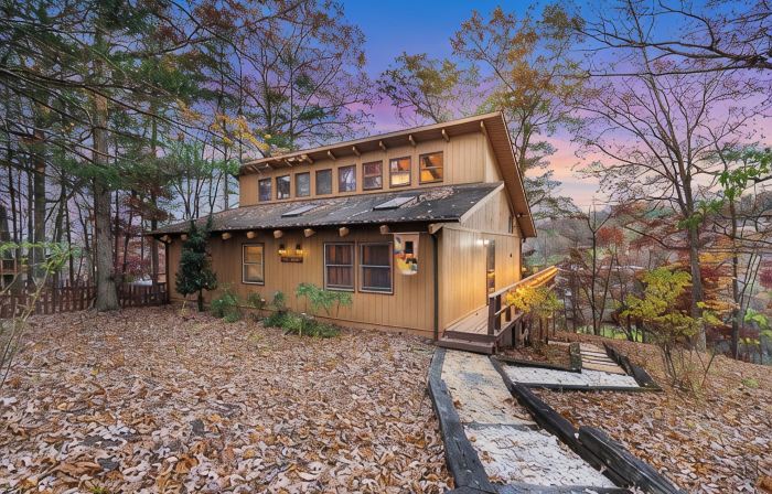 Cozy 4-bedroom cabin with jacuzzi hot tub. Overlooking ski /mnt bike slopes.