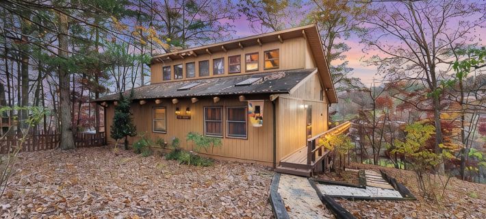 Cozy 4-bedroom cabin with jacuzzi hot tub. Overlooking ski /mnt bike slopes. Hotels in Basye