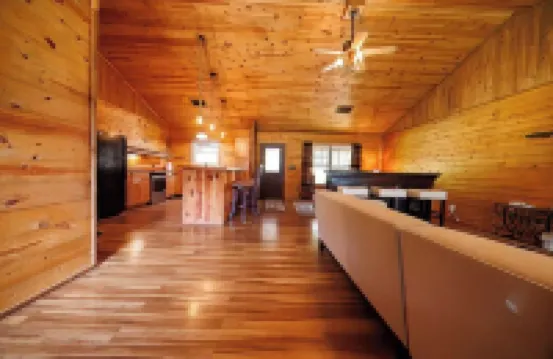 Wood Cabin in the wilderness at Bonham, Texas