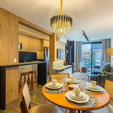 Charming Apartment with Fireplace in Gramado Sta0305