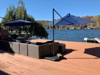 Endless Mountains Luxury on Harvey's Lake - balcony