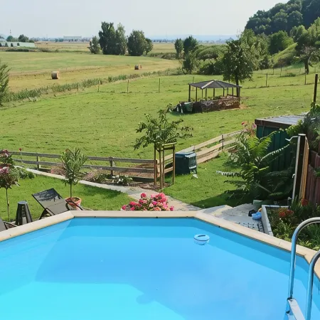 Apartment "Landliebe" with pool and sauna use on a restored 3-sided courtyard