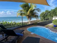 Ocean Front Home with 3 Suites, Salt Water Pool, Gated and Wifi. Gas BBQ Grill.