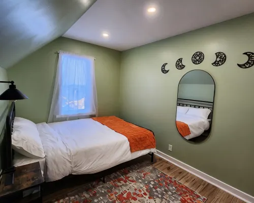 This is a private second-floor suite with its own entrance. Hotels in Bancroft
