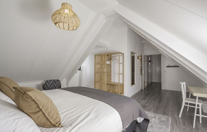 Modern city apartment located in the heart of the city center.