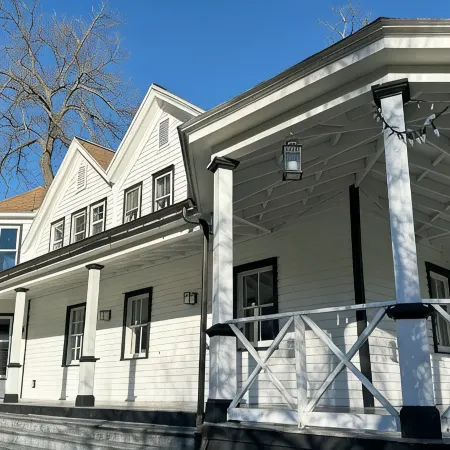 The George is an elegant restored home in the Hudson Valley