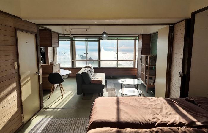 ZenAbode 上多賀*オーシャンビュー*花火・朝日が見える*特大スクリーン*静かな小山*最大5名