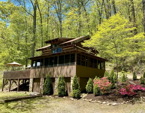 Quaint, Romantic Mountain Antique Log Cabin Near Asheville! - Chalets