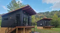 Two Bourbon Barrel Cabins