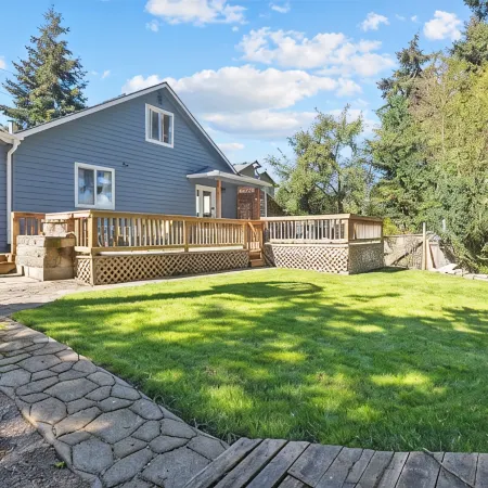 The Blue Haven Getaway, with Window AC Units in the Summer.