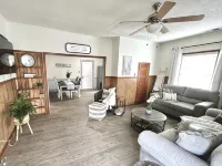Pet friendly house with 3 king beds and fenced in back yard.