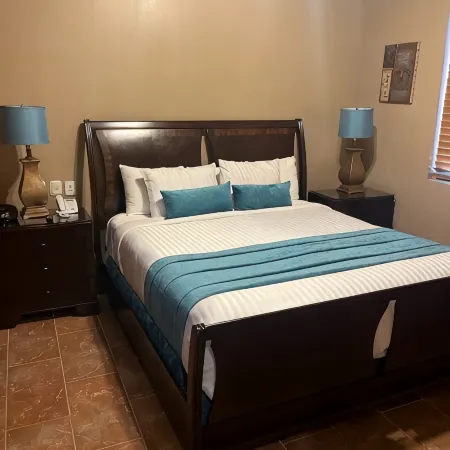 Phase 2: TV on Large Patio, 4 Loungers & Table. 2 New Mattress King 2Bed/2 Bath
