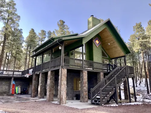 Gorgeous Forest Cabin with Hot Tub & Game Room - Gym
