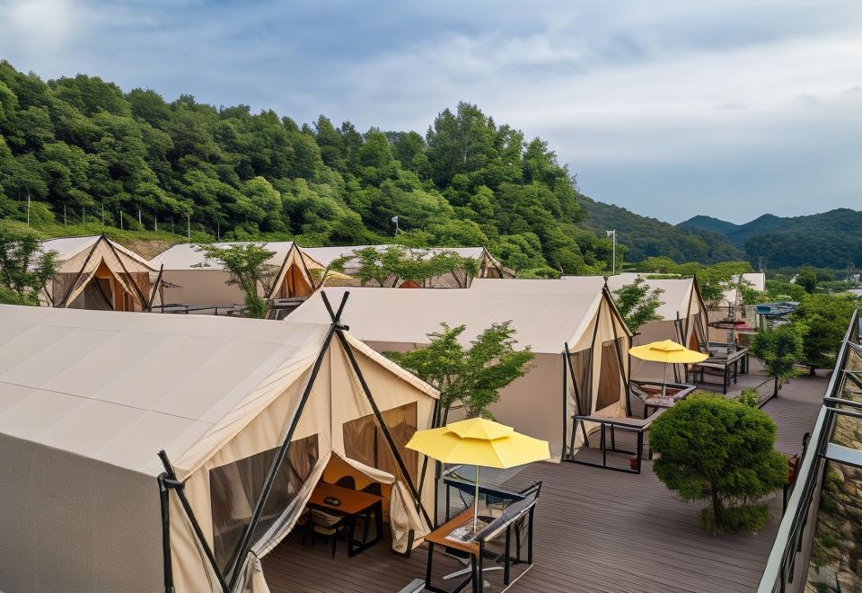 보은 산외글램핑 전경