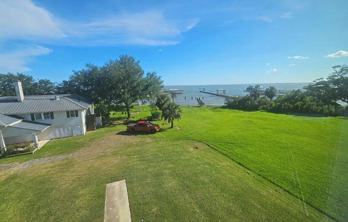 Beautiful Calcasieu Lake Views from Old Settlement in Big Lake, Louisiana