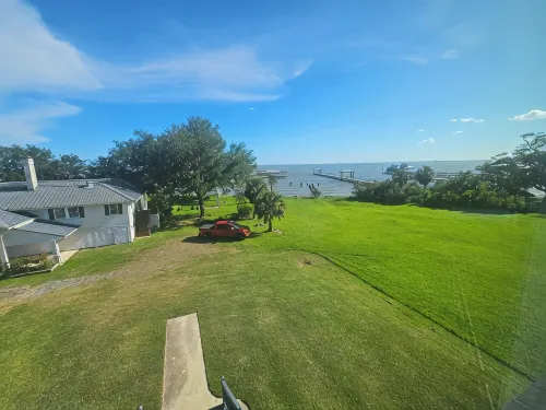 Beautiful Calcasieu Lake Views from Old Settlement in Big Lake, Louisiana