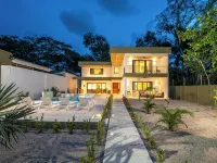 Gated + Lux +New Modern 4-BD Home in Playa Potrero – AC, WiFi & Steps to  Beach! Hotels in Potrero