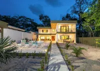 Gated + Lux +New Modern 4-BD Home in Playa Potrero – AC, WiFi & Steps to  Beach! - Villas