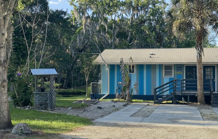 West Creek in Old Homosassa across from the Freezer