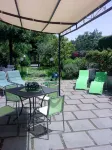 Acqua Chiara Elegant Villa with Garden with Etna View a Stone's Throw from the Sea - 露台