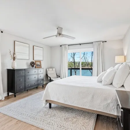 AMAZING LAKEVIEWS! Beautifully decorated 4 bdm waterfront home with 2-story dock
