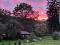 Your Get away in a Modern Creekside  Cottage Directly on Pine Creek & Rail Trail - Country Houses