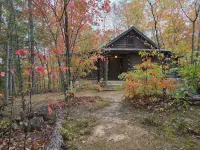 Cozy Cabin on 11 acres w/ Lake&Mtn Views. wifi, great cell svc moderated AC.