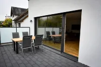 Moderne Ferienwohnung mit Terrasse für Freunde und Familie bis zu 5 Personen - Wifi