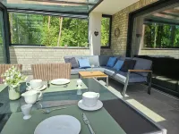 Lychensee villa with lake view, conservatory, fireplace and sauna