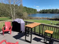 Family  friendly lakefront property on large wilderness estate with sandy beach - Balcony
