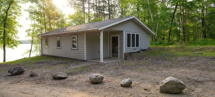 Webb Lake, Hackensack, Northern MN - 3 Bedroom, Sleeps 6 - Cabin #6 Blue Water Hotels in Cass County