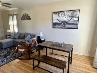 Cozy modern small town apartment pet and child friendly large parking