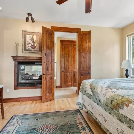 Luxury home on the golf course with spacious deck overlooking the mountains