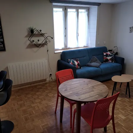 Le Lupicin, a comfortable, spacious studio in the heart of the Haut Jura nature park.