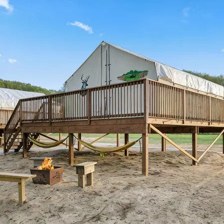 Furnished Glamping Tent/King Bed/Access to the Red River - Dancing Deer - #6