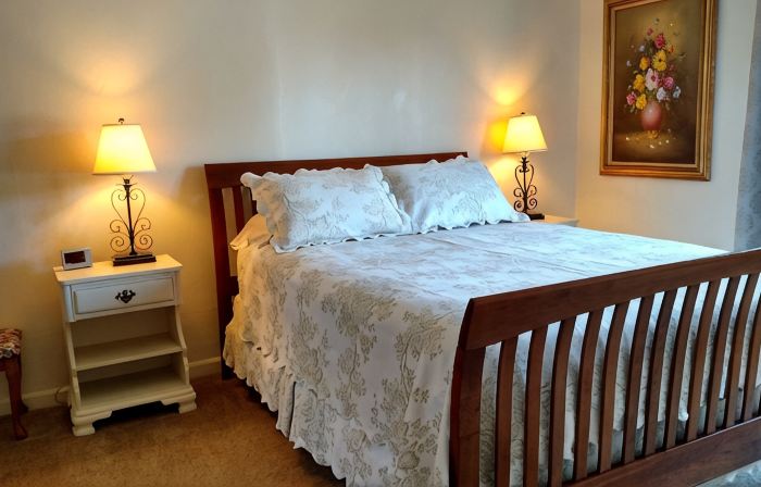 The Garden Suite has beautiful views of forests and pastures! It is dog friendly