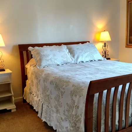 The Garden Suite has beautiful views of forests and pastures! It is dog friendly