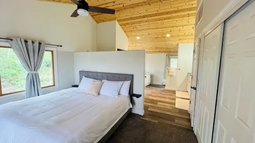 Private and peaceful 3 br cabin in the woods with new Hot Tub - Hytter