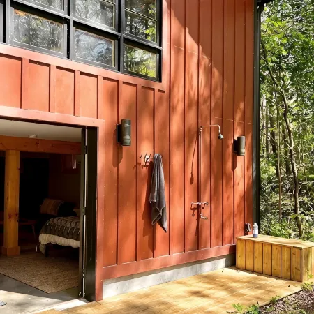 Hudson Valley stunning lake side modern barn in an Enchanted Forest