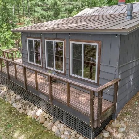 Quiet cottage with stunning peaceful lake views near Elcho and Pelican Lake WI