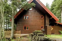 阿利耶斯卡附近帶熱水浴缸的小屋風格木屋 - 小木屋
